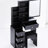 Compact Left Bedside Vanity With Led Mirror, Adjustable Brightness & Color Choices, Cushioned Seat, For Small Rooms Space- Dressing Stool Touch Control Variable And Switching, American-1016847502