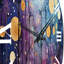 Horloge murale Celestial Serenade I - Collages abstraits-1743674626