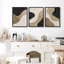Ensemble de 3 reproductions d'art moderne encadrées aux tons abstraits de terre moderne-123940973-123940968
