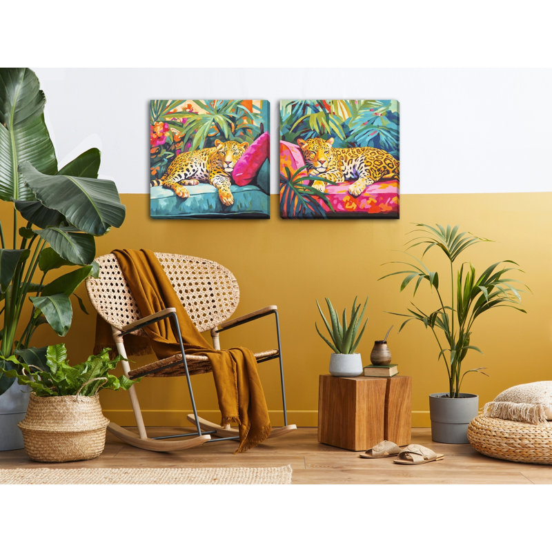«Chilling Cheetah II», art mural sur toile