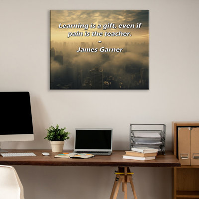 «Artsy Quote» par James Garner, toile tendue avec châssis
