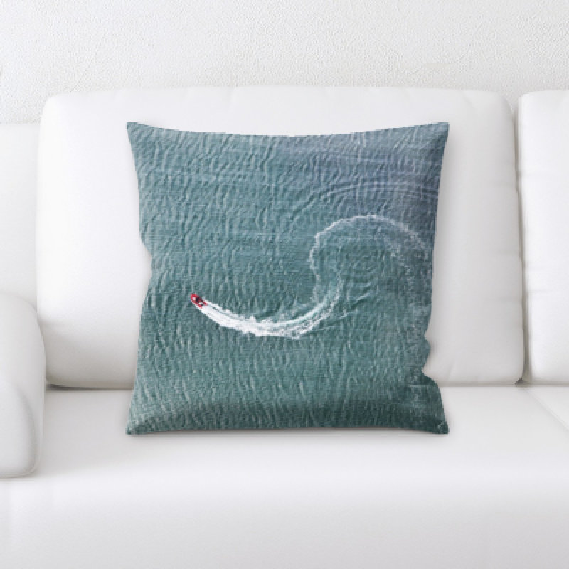 Housse et insert de coussin carré Jernigan The Great Sea
