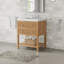 Meuble-lavabo Capri 28 po en bois massif avec un seul lavabo et un comptoir en quartz blanc Thassos de 2 po.-96881984-70715101