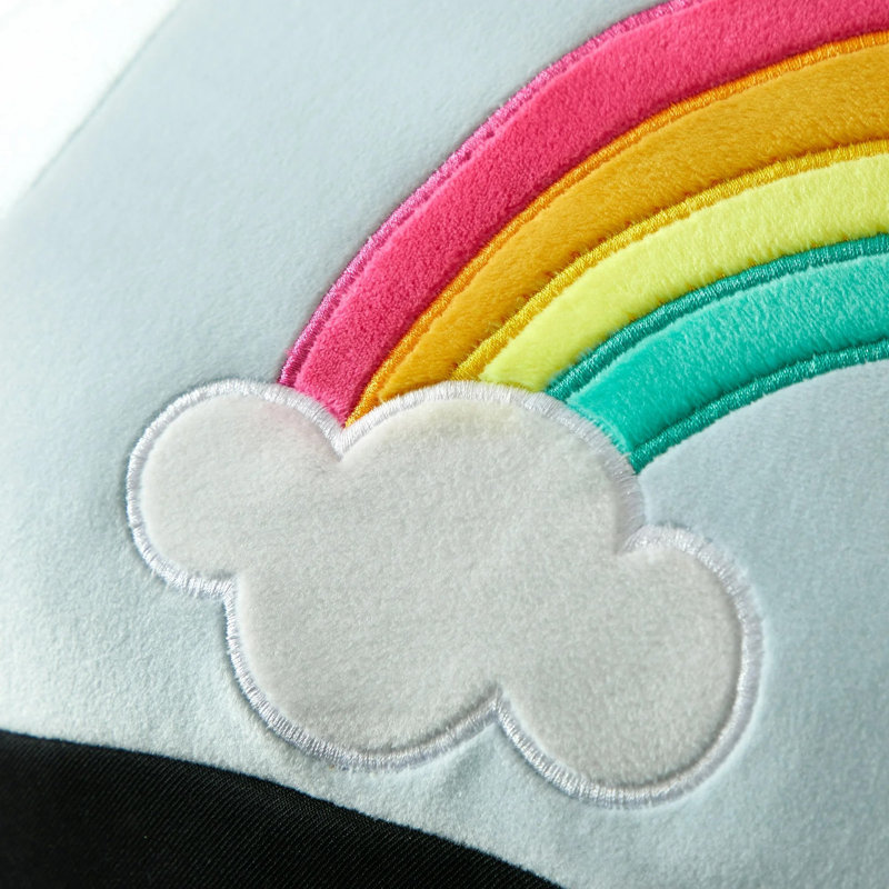 Squishy Rainbow Bean Bag, Teal Polyester
