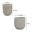 Ensemble de 2 pots à fleurs Lyna-110422601