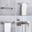 Ensemble de quincaillerie de salle de bain en acier inoxydable - Porte-serviettes muraux, porte-papier hygiénique et crochets à peignoir - Ensemble d'accessoires de salle de bain durables et antirouille