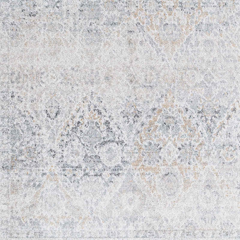Traditional Rug, Bordered Floral Easy to Clean Rug For Living Room, Dining Room, Bedroom, Rectangle 60 x 90 cm
