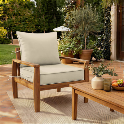 Coussins de chaise d'extérieur et coussins pour l'intérieur et l'extérieur Braun 19X19X4 Braun, coussins seulement
