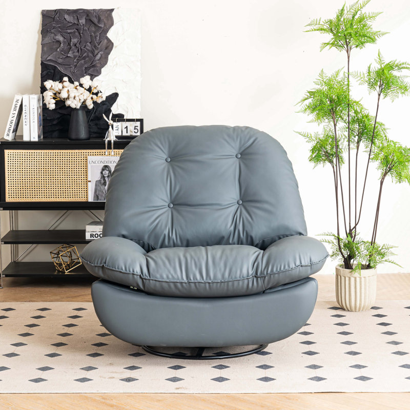 Fauteuil inclinable Berryman, Cuir gris foncé
