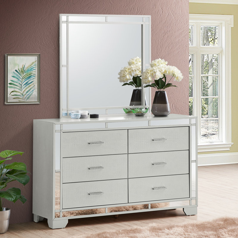 Commode Madison G6600-D, argent champagne (commode)