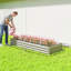 Lit de jardin surélevé galvanisé 95 po x 36 po x 12 po Outsunny, pot de fleurs surélevé en métal, bricolage et nettoyage faciles pour faire pousser des fleurs, des herbes et de l'argent