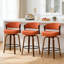 Tabouret de bar pivotant en bois cintré Mid-Century moderne-157508224-157508225