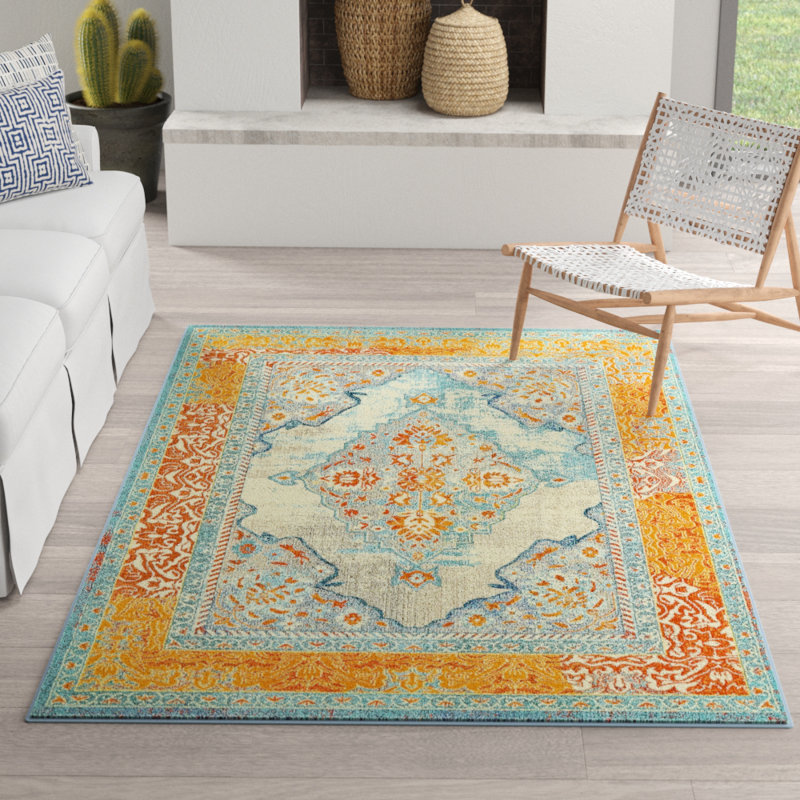 Jahanna Washable Oriental Indoor Rug, Rectangle 10'6" x 16'5"