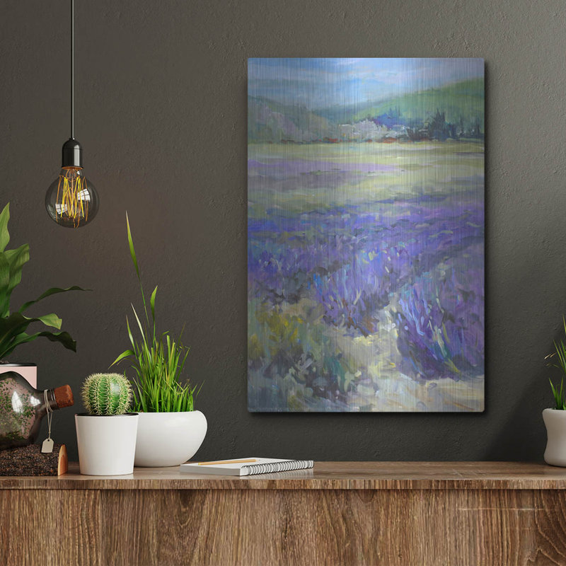  «Lavande» par Jadei, impression murale en métal, 12 po x 16 po, H 16 po x l 12 po