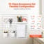 Pegboard Combination Kit 11 x 11" Plastic Pegboard 4 Panels Wall Organizer-763406764