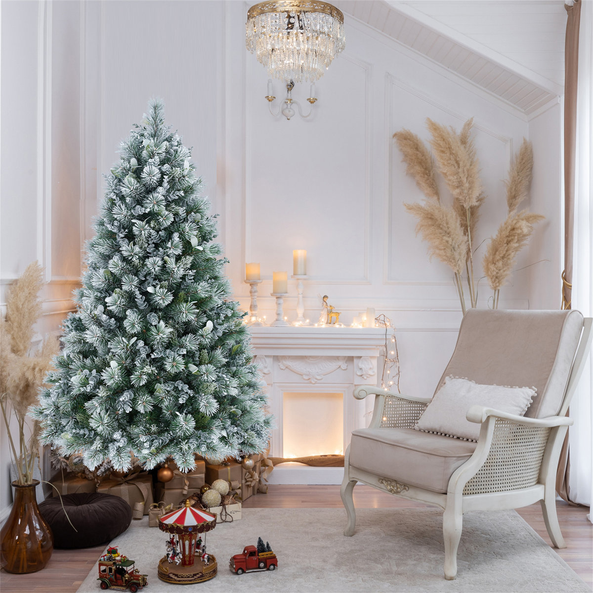 4ft Flocked Christmas Tree