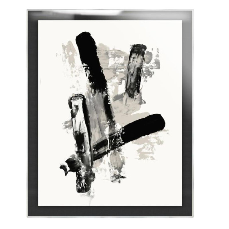 Art Of Brushstrokes III Print by Guseul Park, 50" H x 40" W, Glass Coat