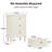 Nassar Solid Wood 3-Drawer Nightstand-442766397