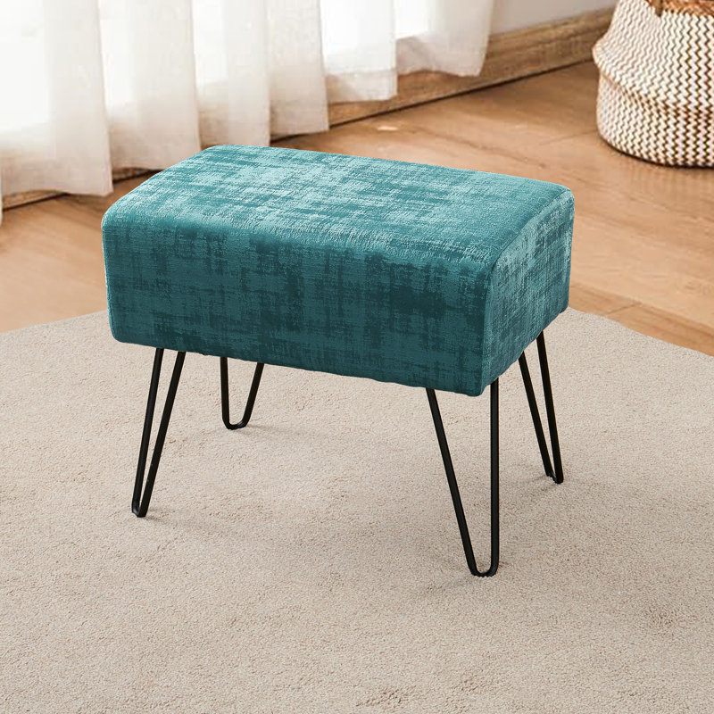 Repose-pieds standard Alegre, Velours vert Agate