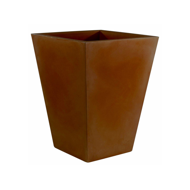 Cono Plastic Pot Planter, Anthracite, 19.75" H x 19.75" W x 19.75" D,