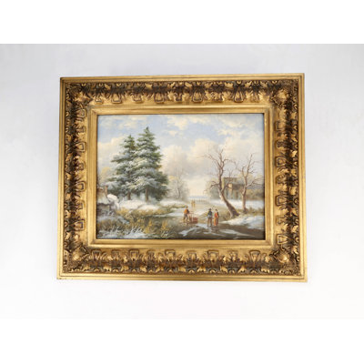 Reproduction d’art sur bois encadrée