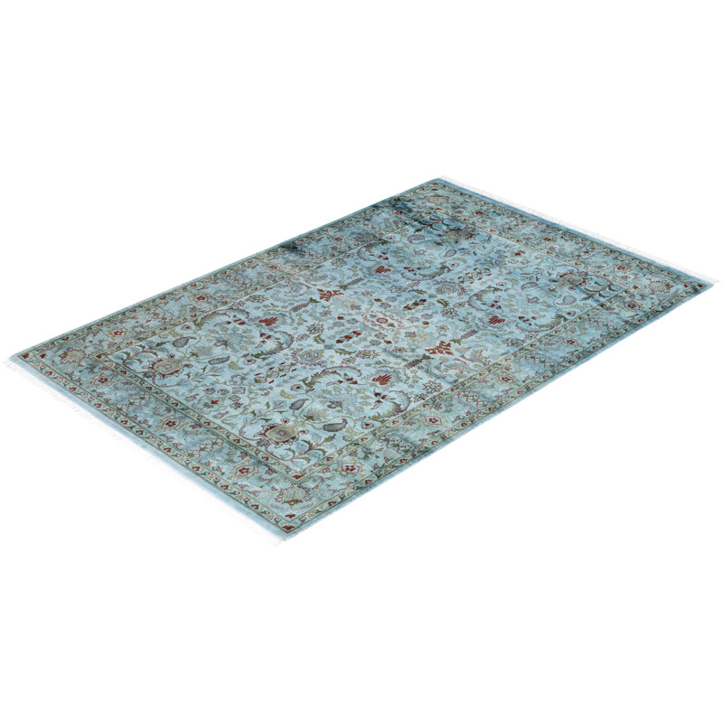 Kingsly One-of-a-Kind 4' 2" X 6' 3" Hand Knotted Area Rug
