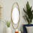 Saraiya Solid Wood Oval Wall Mirror-1244376266