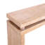 Console étroite, table de vestibule mince, canapé de petit espace, table de couloir de 52 pouces, console en bois avec détail de perles, console rustique moderne, table de finition en bois naturel, table de vestibule minimaliste.