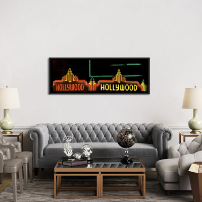 «Hollywood Neon Sign Los Angeles, California», reproduction de photo sur toile