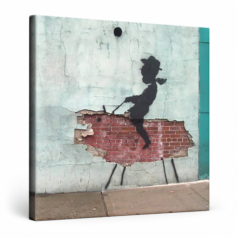 «Rodeo Cowboy Kid», reproduction d'art sur toile - art mural sur toile