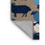 Tapis bleu à motif de moutons lavables -476856446