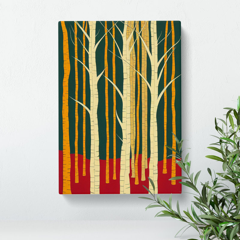 Artistic Forest No.5 Abstract - Wrapped Canvas Print, 50cm H x 35cm W x 3cm D