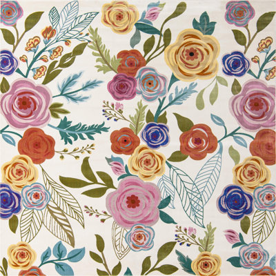 Daigneault Floral Indoor Rug