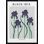 "Black Iris", art mural texturé encadré