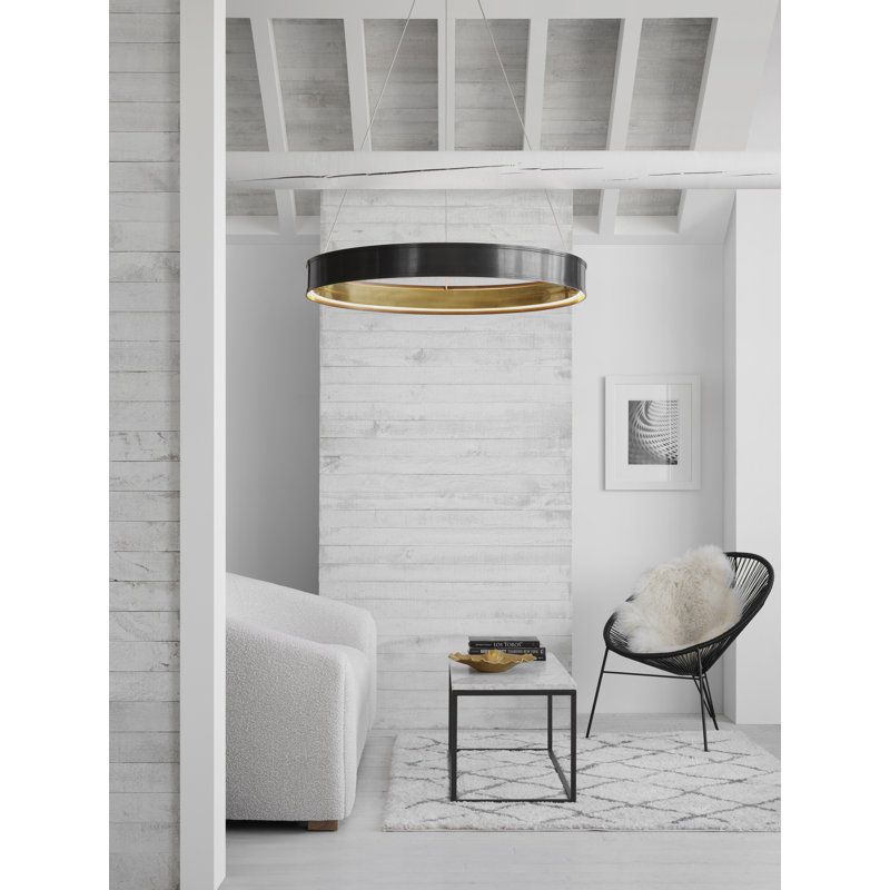 Chapman & Myers Connery 40" Ring Chandelier, Bronze