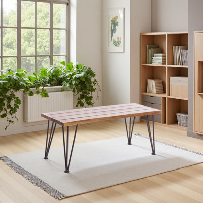 Industrial Wood And Metal Coffee Table,This Rustic,Industrial Coffee Table Is A Great Addition To Any Backyard Setup