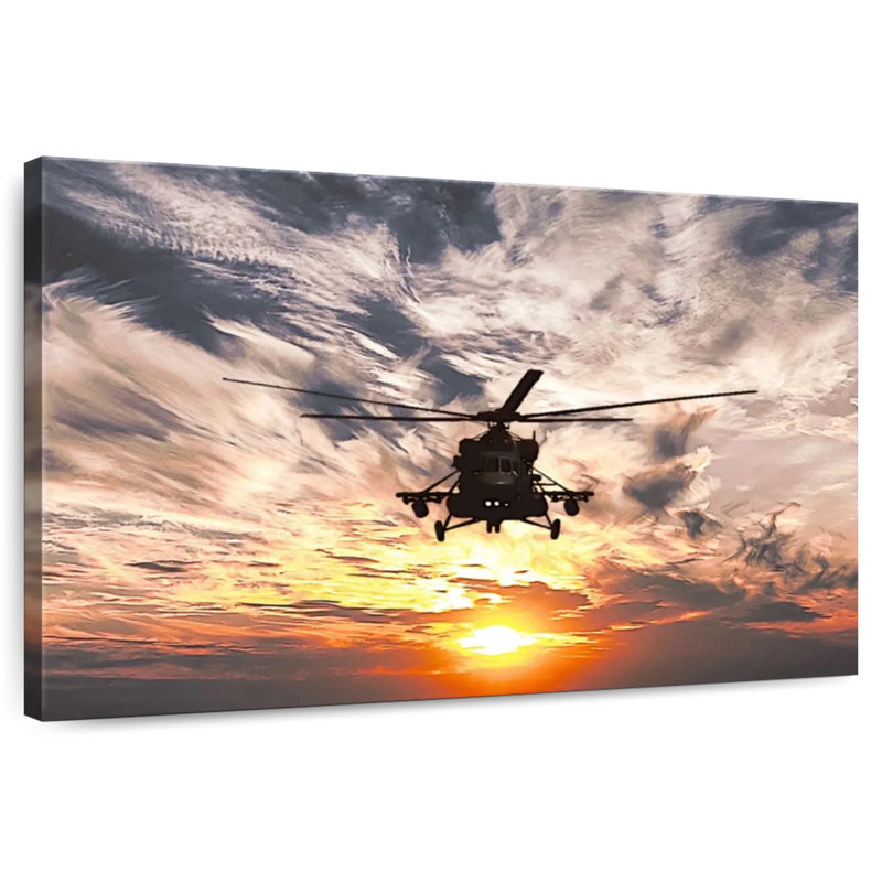 Mait Navy Helicopter, 8" H x 12" W