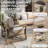 4 Pieces Modern Outdoor Furniture Patio Conversation Sets With Olefin Fabric-1970858887