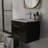 Gloss Wall-Mounted Bathroom Vanity With Mirro-1103263274-1103263277-1103263276
