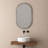 Oleggio Metal Flat Wall Mirror-1686788079