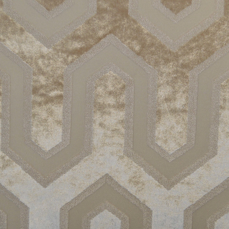 Tissu velours géométrique 114 po, Poussière
