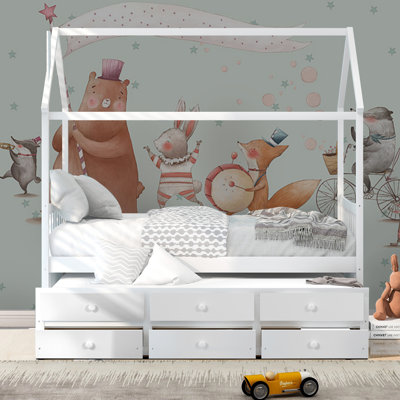 Lit plateforme simple avec lit gigogne Gaphna par Harper Orchard