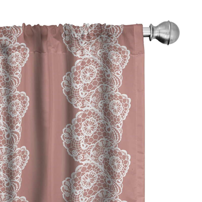 Semi-Sheer Rod Pocket Curtain Panels, 28" x 84"
