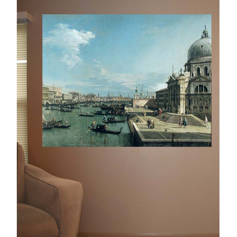 Canaletto Non-Wall Damaging Wall Decal, 28" H x 36" W