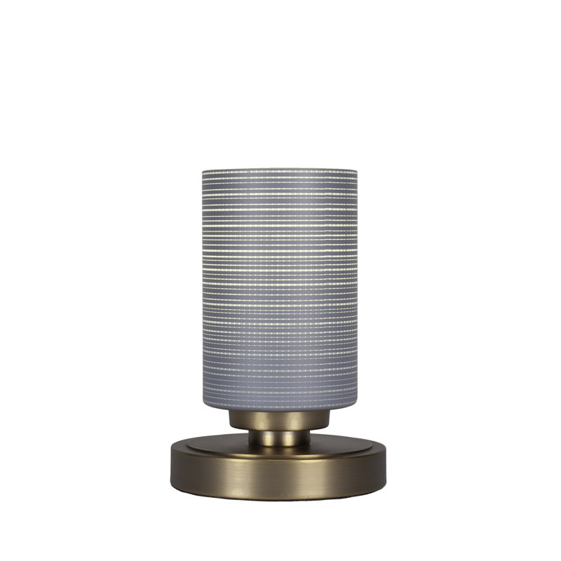 Aneka Accent Lamp Shown With 4" Matrix Glass, Gray, Brass
