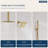 Dual Showerheads Digital Shower System, 12" Ceiling Mount Rainfall Shower Faucet with Handheld Shower-89015408
