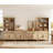 Corretta Sideboard Cabinet With Bar Hutch, Buffet Cabinet With 2 Drawers, 3 Tier Shelves And 4 Wood Doors, 135''-897610124