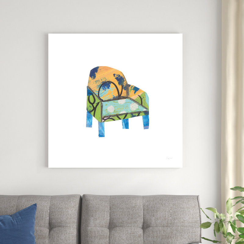 Mod Chairs II par Courtney Prahl - impression sur toile tendue, H 36 po x l 36 po
