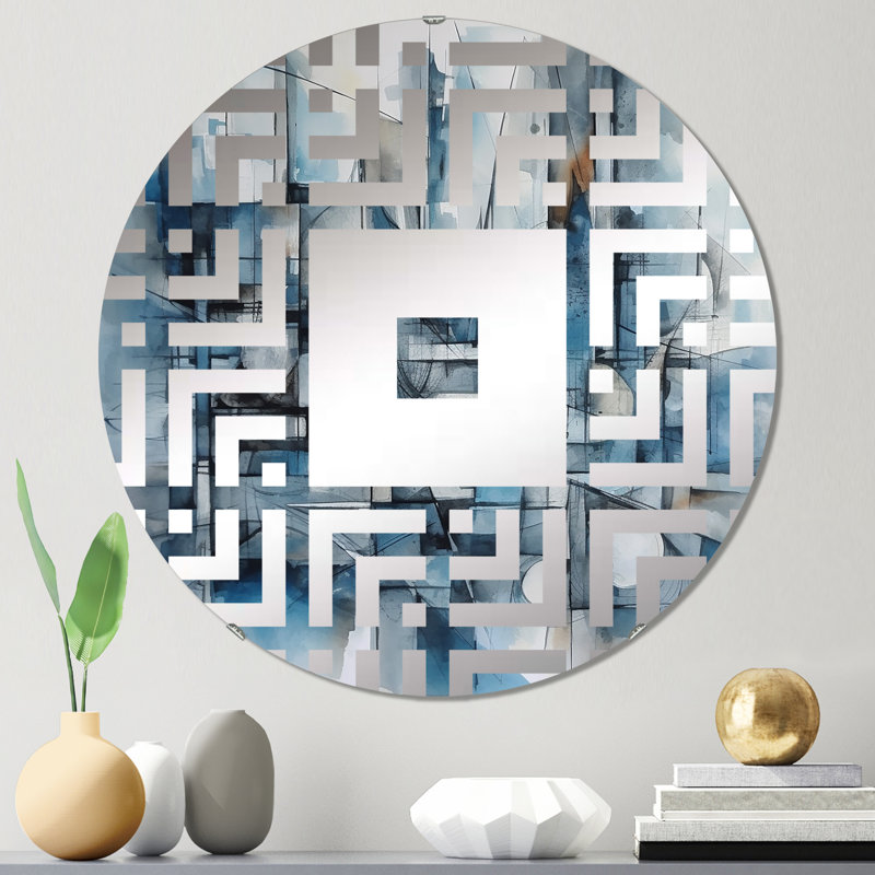 Vaudois - miroir mural carré, 31,4 po x 31,4 po