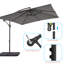 Parasol carré en porte-à-faux 98,4 po Brennan-1093111244